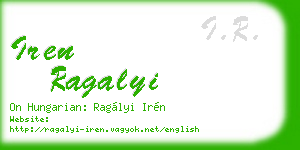 iren ragalyi business card